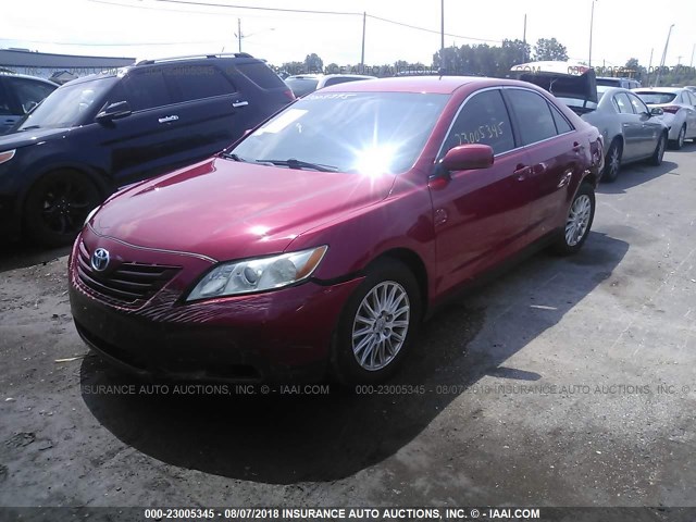 4T1BE46K17U006513 - 2007 TOYOTA CAMRY NEW GENERAT CE/LE/XLE/SE RED photo 2
