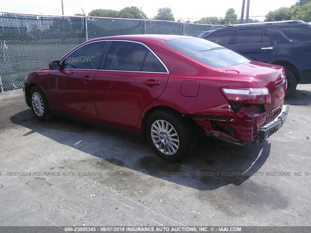4T1BE46K17U006513 - 2007 TOYOTA CAMRY NEW GENERAT CE/LE/XLE/SE RED photo 3