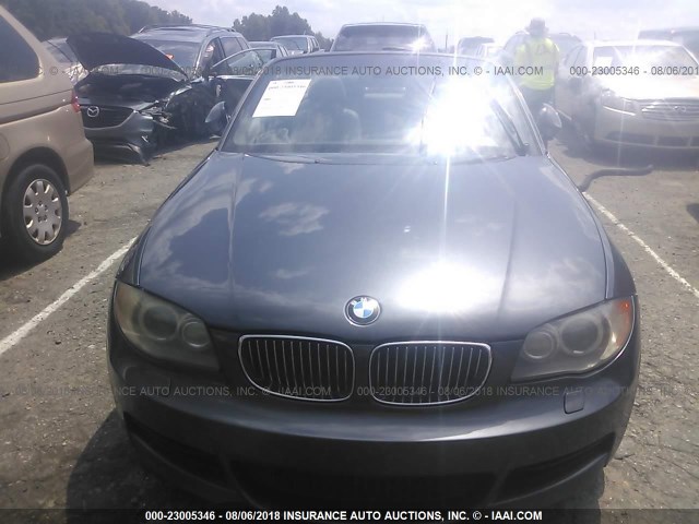 WBAUN935X8VF54756 - 2008 BMW 135 I GRAY photo 6