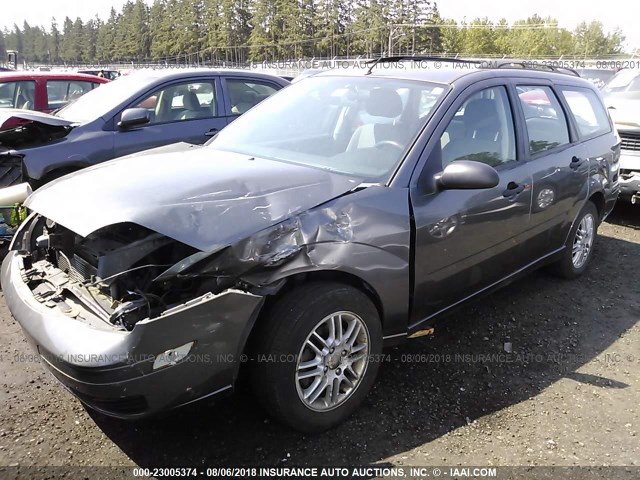 1FAFP36N26W143764 - 2006 FORD FOCUS ZXW GRAY photo 2