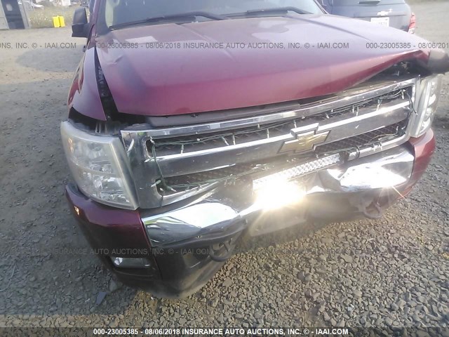 2GCEC19J071584266 - 2007 CHEVROLET SILVERADO C1500 RED photo 6