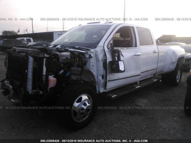 1GT42YEY0HF230249 - 2017 GMC SIERRA K3500 DENALI WHITE photo 2