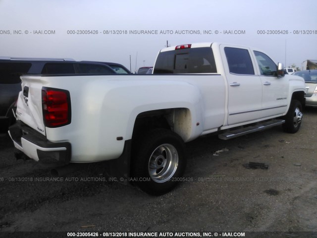 1GT42YEY0HF230249 - 2017 GMC SIERRA K3500 DENALI WHITE photo 4