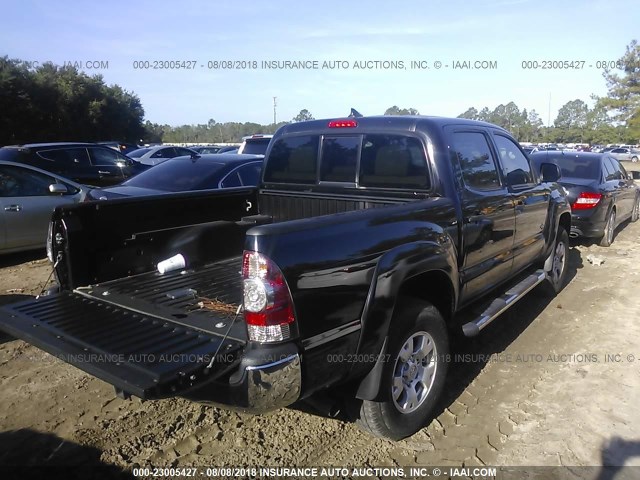 5TFJX4GN4FX042910 - 2015 TOYOTA TACOMA DOUBLE CAB PRERUNNER BLACK photo 4