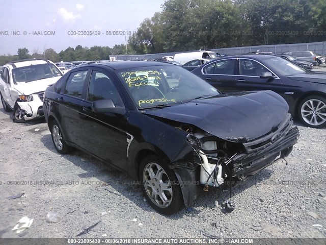 1FAHP35N38W223295 - 2008 FORD FOCUS SE/SEL/SES BLACK photo 1