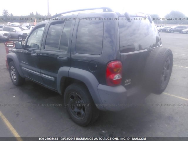 1J4GL48K13W592300 - 2003 JEEP LIBERTY SPORT/FREEDOM შავი ფოტო 3