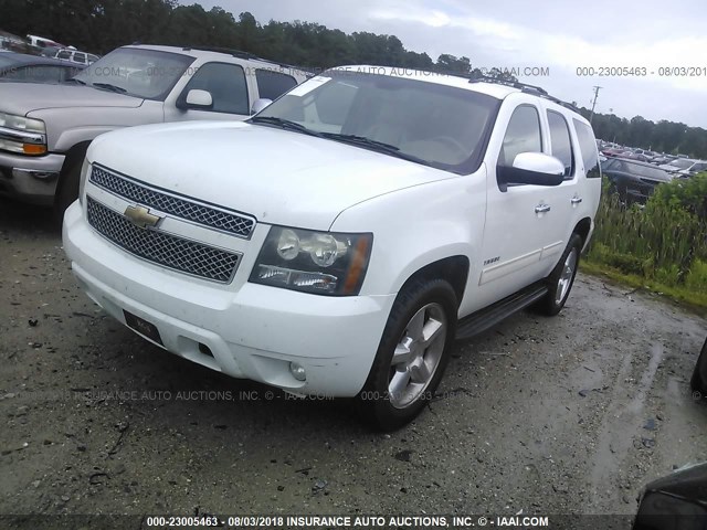 1GNUCBE00AR116624 - 2010 CHEVROLET TAHOE C1500 LT WHITE photo 2