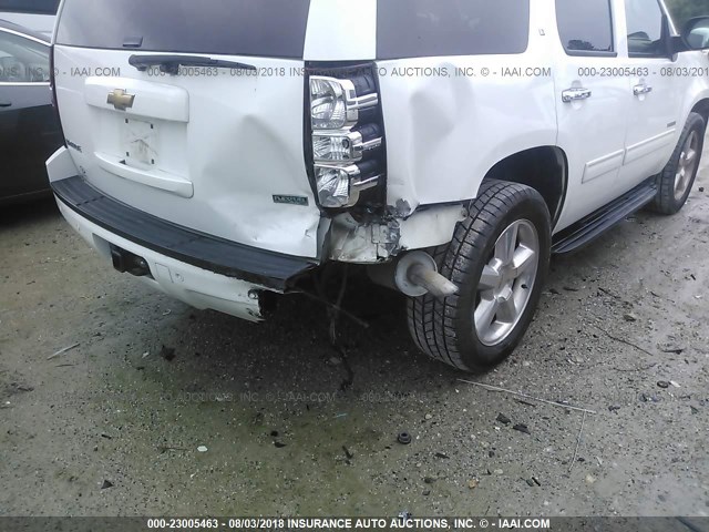 1GNUCBE00AR116624 - 2010 CHEVROLET TAHOE C1500 LT WHITE photo 6