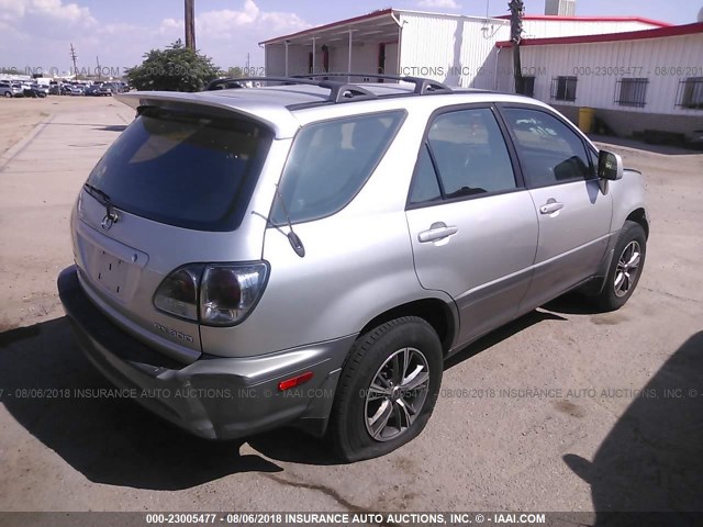 JTJHF10U430307389 - 2003 LEXUS RX 300 GRAY photo 4