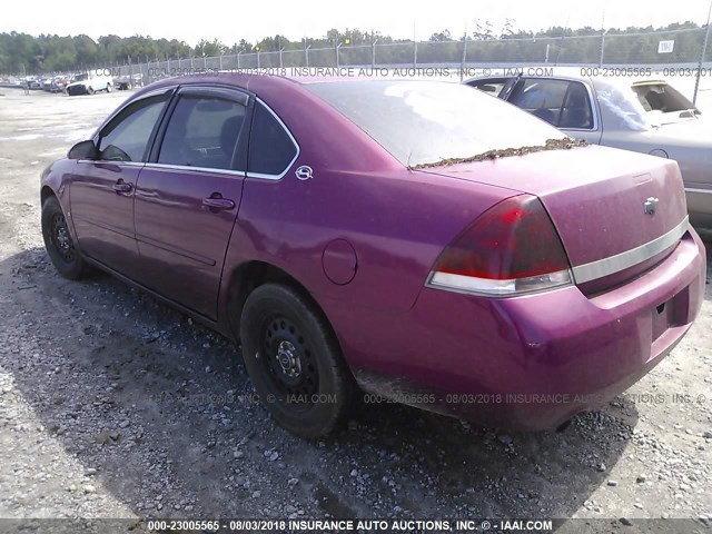 2G1WS55R279330157 - 2007 CHEVROLET IMPALA POLICE PURPLE photo 3