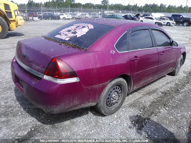 2G1WS55R279330157 - 2007 CHEVROLET IMPALA POLICE PURPLE photo 4