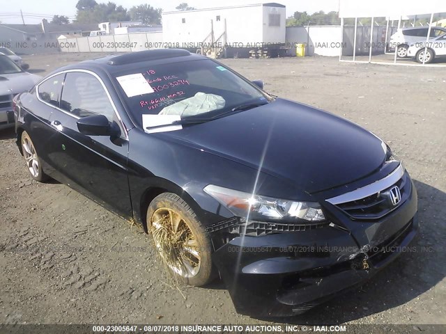 1HGCS2A82CA003294 - 2012 HONDA ACCORD EXL BLACK photo 1