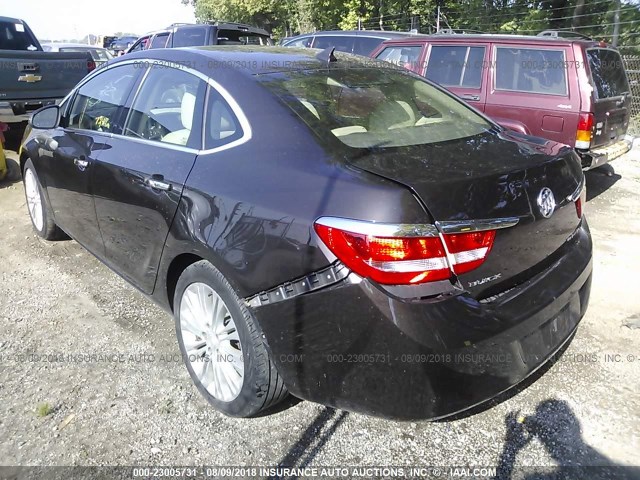 1G4PP5SK6D4207105 - 2013 BUICK VERANO BROWN photo 3