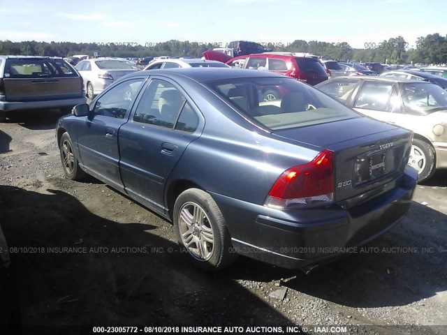 YV1RS592X82696072 - 2008 VOLVO S60 2.5T BLUE photo 3