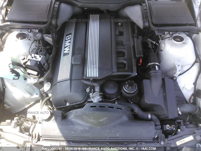 WBADT434X2GZ95621 - 2002 BMW 525 I AUTOMATIC SILVER photo 10