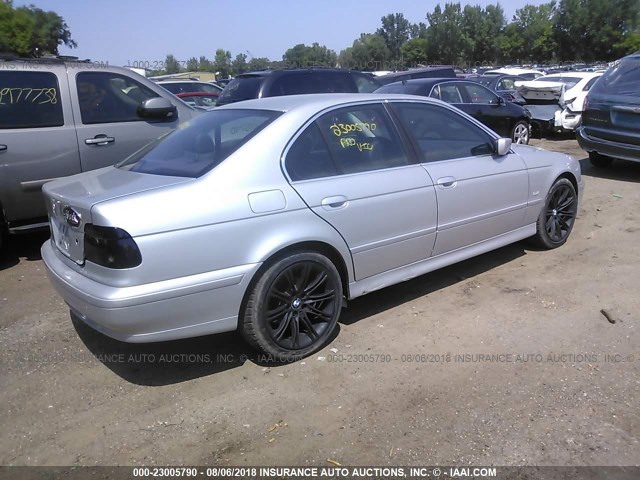 WBADT434X2GZ95621 - 2002 BMW 525 I AUTOMATIC SILVER photo 4