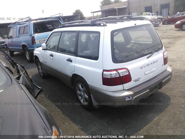 JF1SF65561H746847 - 2001 SUBARU FORESTER S WHITE photo 3