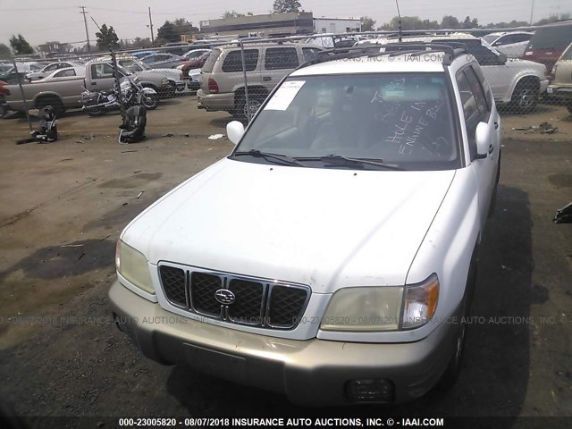 JF1SF65561H746847 - 2001 SUBARU FORESTER S WHITE photo 6