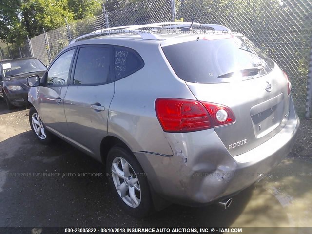 JN8AS58V78W116806 - 2008 NISSAN ROGUE S/SL SILVER photo 3