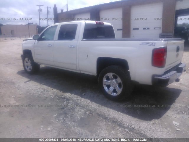 3GCUKSEC2FG204409 - 2015 CHEVROLET SILVERADO K1500 LTZ WHITE photo 3