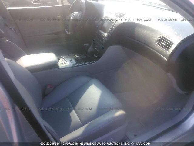 JTHCH96S160018288 - 2006 LEXUS GS GENERATION 200 300 SILVER photo 5