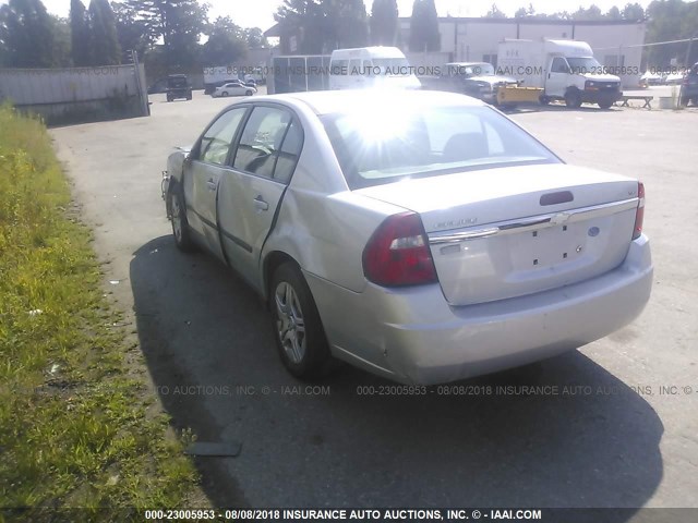 1G1ZS54845F166260 - 2005 CHEVROLET MALIBU SILVER photo 3