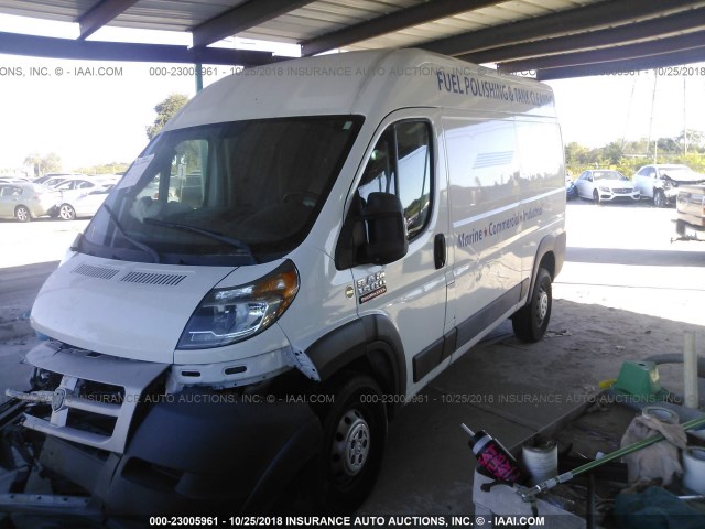 3C6TRVBG4EE102658 - 2014 RAM PROMASTER 1500 1500 HIGH WHITE photo 2