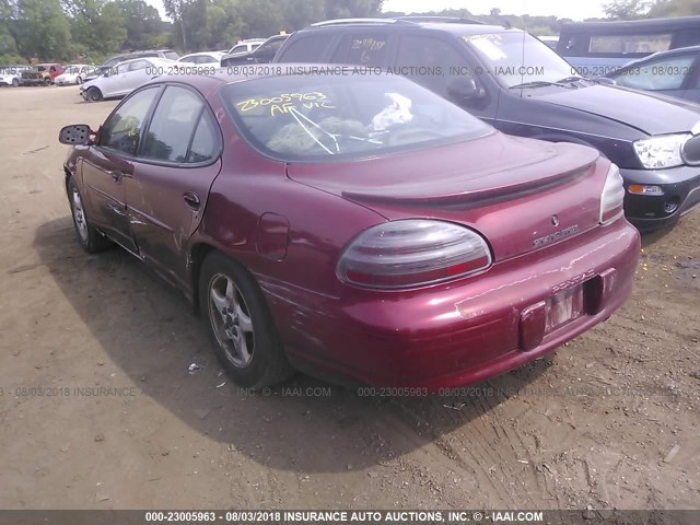 1G2WK52J81F138606 - 2001 PONTIAC GRAND PRIX SE MAROON photo 3