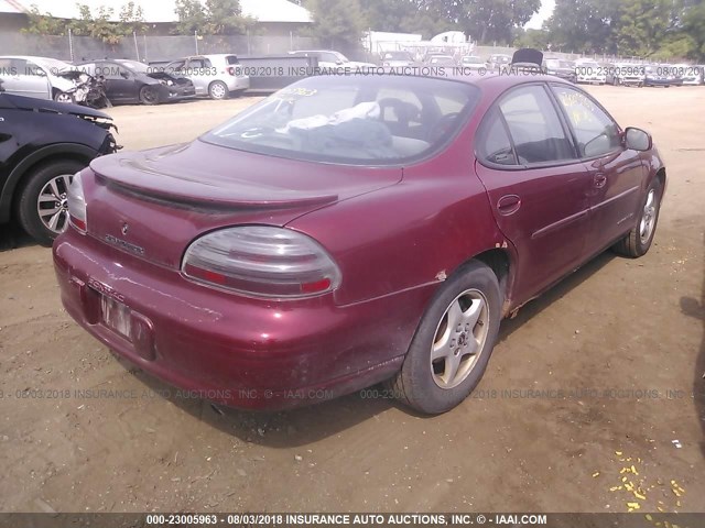 1G2WK52J81F138606 - 2001 PONTIAC GRAND PRIX SE MAROON photo 4