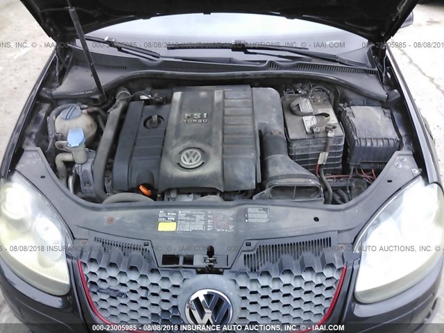 WVWEV71K26W082206 - 2006 VOLKSWAGEN NEW GTI BLACK photo 10