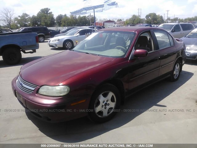 1G1NE52J32M573540 - 2002 CHEVROLET MALIBU LS RED photo 2
