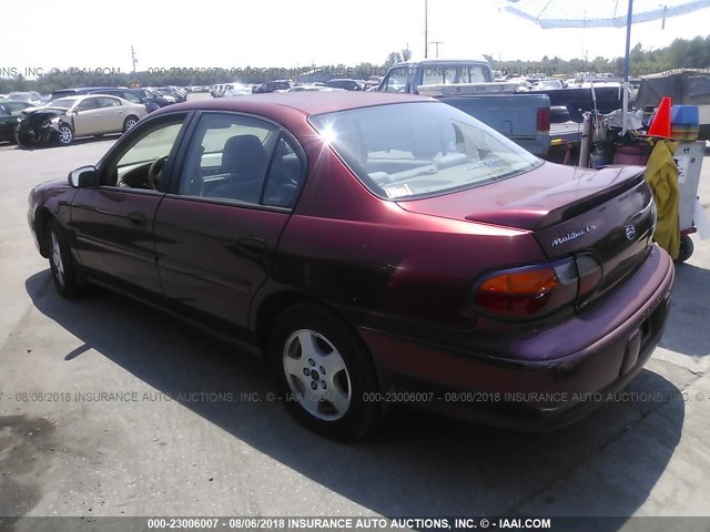 1G1NE52J32M573540 - 2002 CHEVROLET MALIBU LS RED photo 3