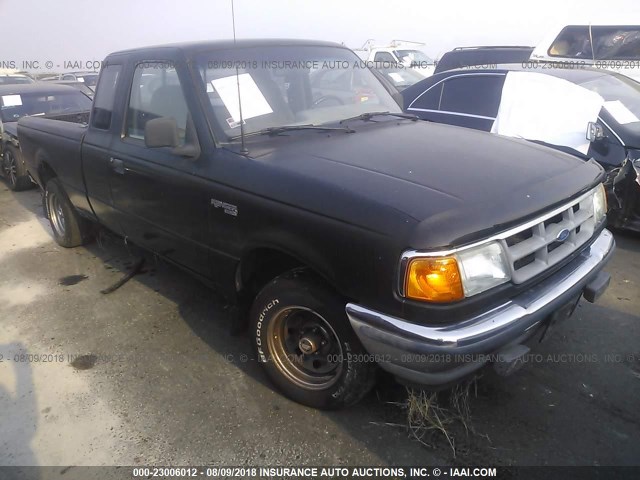 1FTCR14X4RPB24924 - 1994 FORD RANGER SUPER CAB BLACK photo 1