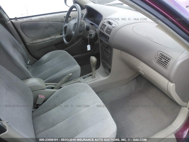 1NXBR12E1XZ231422 - 1999 TOYOTA COROLLA VE/CE/LE 红色 照片 5