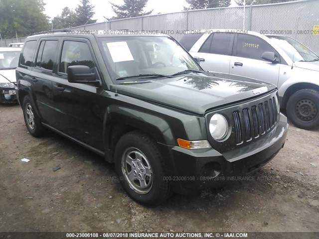 1J8FT28W78D519047 - 2008 JEEP PATRIOT SPORT GREEN photo 1