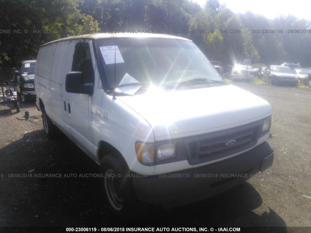 1FTSE34L43HA46730 - 2003 FORD ECONOLINE E350 SUPER DUTY VAN WHITE photo 1