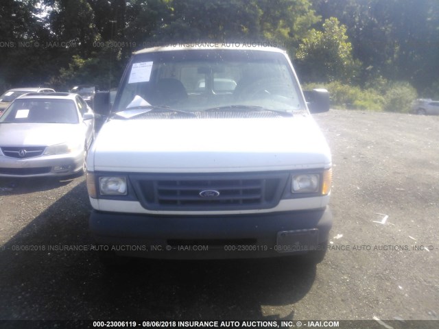 1FTSE34L43HA46730 - 2003 FORD ECONOLINE E350 SUPER DUTY VAN WHITE photo 6