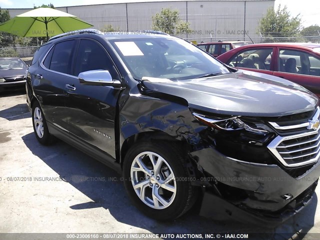 2GNAXMEV2J6310453 - 2018 CHEVROLET EQUINOX PREMIER GRAY photo 1