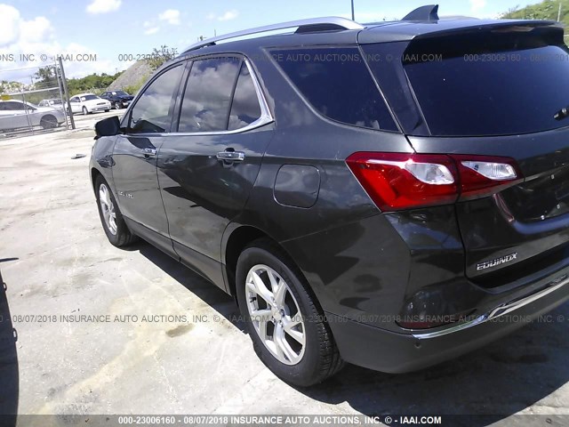 2GNAXMEV2J6310453 - 2018 CHEVROLET EQUINOX PREMIER GRAY photo 3