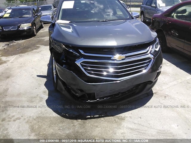 2GNAXMEV2J6310453 - 2018 CHEVROLET EQUINOX PREMIER GRAY photo 6