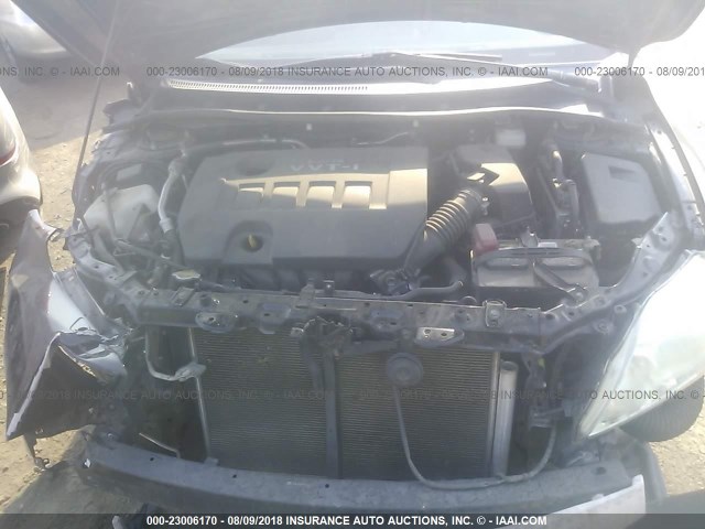 JTDBL40E899089036 - 2009 TOYOTA COROLLA LE/XLE BLACK photo 10