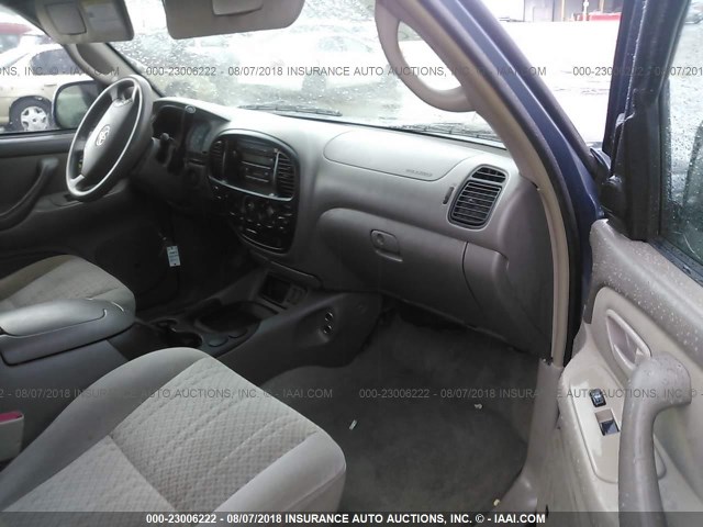 5TBDT44166S524416 - 2006 TOYOTA TUNDRA DOUBLE CAB SR5 BLUE photo 5