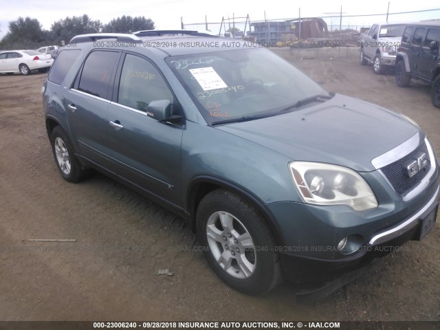 1GKEV33D89J167676 - 2009 GMC ACADIA SLT-2 GREEN photo 1