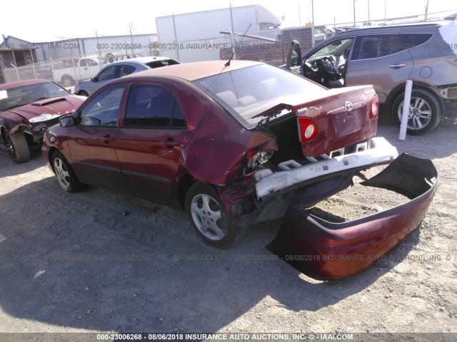 1NXBR32EX6Z612549 - 2006 TOYOTA COROLLA CE/LE/S RED photo 3