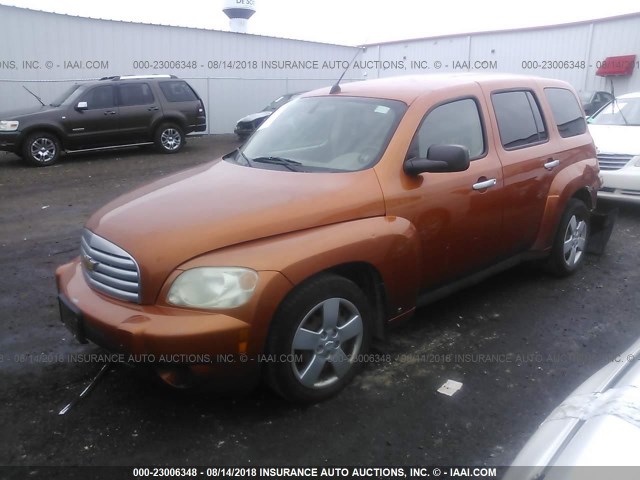 3GNDA13D26S668216 - 2006 CHEVROLET HHR LS Naranja foto 2