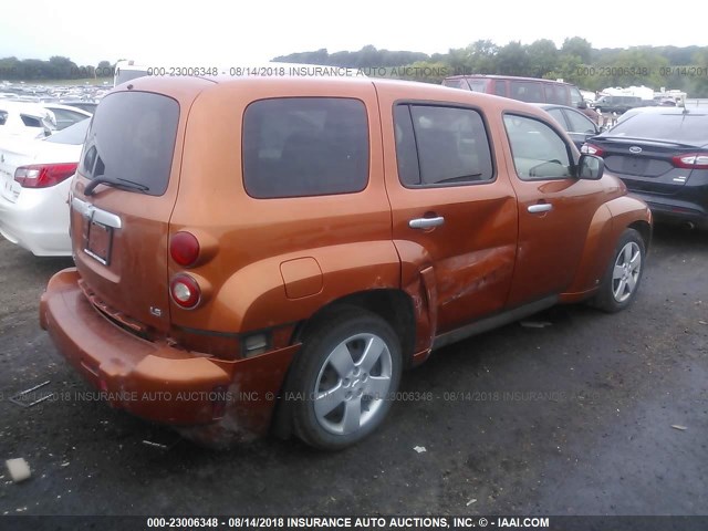 3GNDA13D26S668216 - 2006 CHEVROLET HHR LS Naranja foto 4