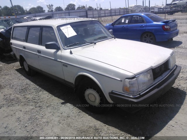 YV1AX8850H1758807 - 1987 VOLVO 245 DL/GL WHITE photo 1