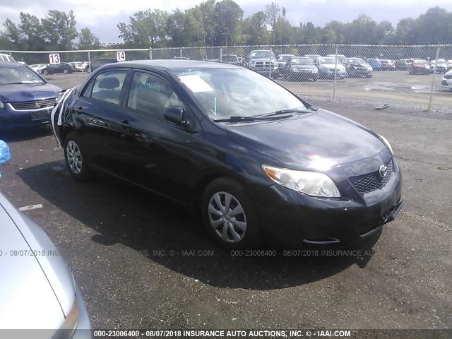 JTDBL40E499052839 - 2009 TOYOTA COROLLA LE/XLE BLACK photo 1