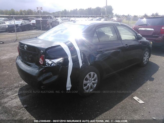JTDBL40E499052839 - 2009 TOYOTA COROLLA LE/XLE BLACK photo 4