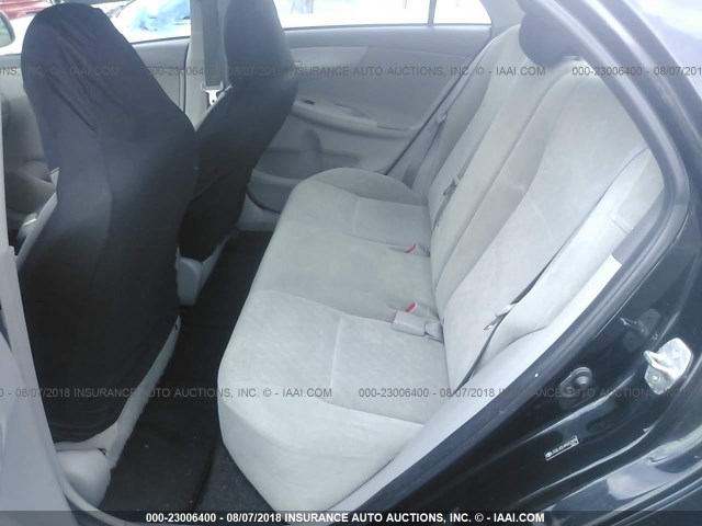 JTDBL40E499052839 - 2009 TOYOTA COROLLA LE/XLE BLACK photo 8